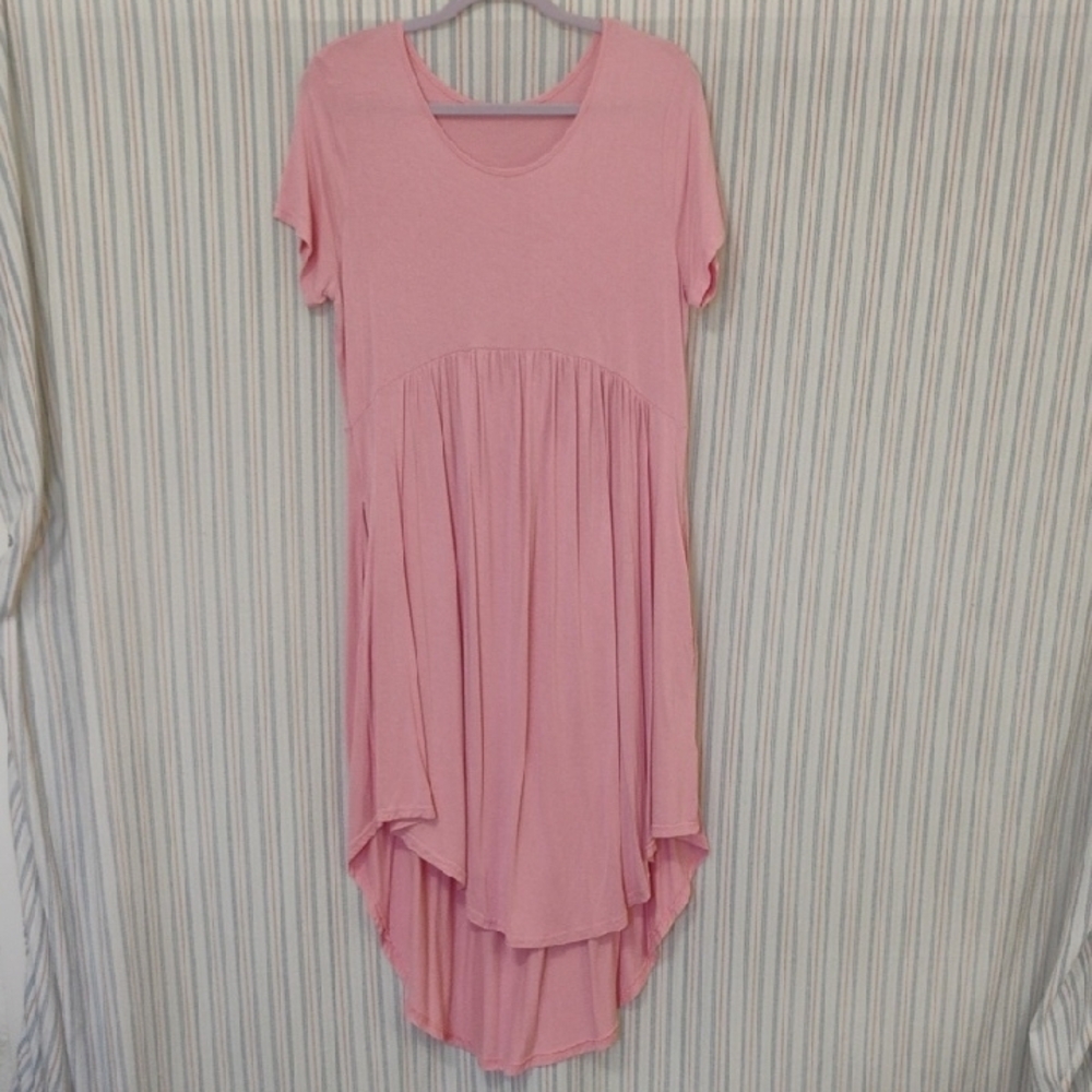 Casual Empire Waist Pink Women's Dress🩷